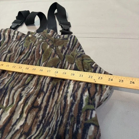 Cablelas Dry-Plus Coverall Me Brown Fleece Tree Bark Camo Insulate Hunt USA 3XL